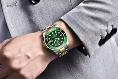 Imagem do PAGANI DESIGN Relógio de pulso mecânico masculino, moldura de cerâmica, reló