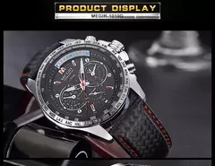 Imagem do Megir relógio de pulso masculino, marca de luxo, quartzo, luminoso, à prova d&