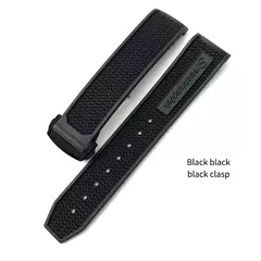 Imagem do Pulseira de relógio de borracha natural para Omega Speedmaster, Seamaster impla