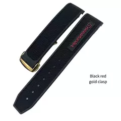 Imagem do Pulseira de relógio de borracha natural para Omega Speedmaster, Seamaster impla