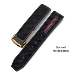 Pulseira de relógio de borracha natural para Omega Speedmaster, Seamaster impla - loja online