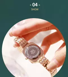 WIILAA-Relógio de quartzo de luxo feminino, estilo diamante verde, criativo e ? - comprar online