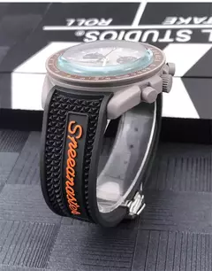 Pulseira de relógio de borracha natural para Omega Speedmaster, Seamaster impla - comprar online