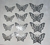 Mariposas decorativas plateadas