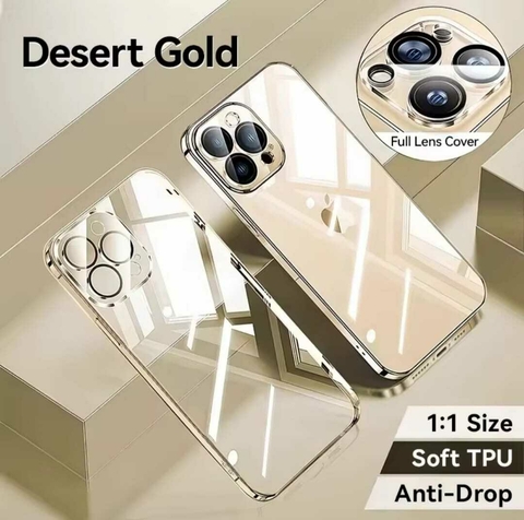 Case tpu incolor anti queda com proteção de cãmera
