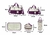 Imagen de Bolso Melina maternal x5 Celeste