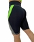 Biker negro combinado verde flúor (Lycra)