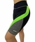 Biker negro combinado verde flúor (Lycra) - comprar online