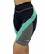 Biker negro combinado aqua (Lycra) - comprar online