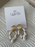 AROS SCARLETT BLANCO Y DORADO - comprar online