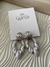 AROS SCARLETT BLANCO Y PLATEADO - comprar online