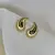 Brinco de gota banhado a Ouro 18K