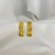 Brinco tres chapinha trabalhada banhada em Ouro 18K