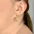 Brinco argola oval de Ouro 18K na internet