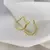 Brinco de argola médio banhado a Ouro 18K