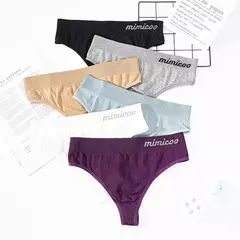 Tangas G-String sem costura, roupa interior confortável