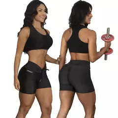 Kit 2 Conjuntos Academia 2 Tops e 2 Shorts Empina Bumbum