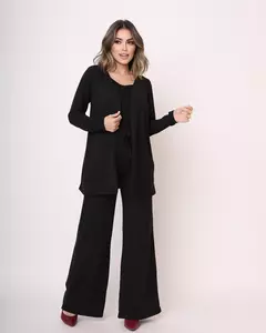 Conjunto Feminino Inverno Calça Cardigan e Regata Ana Paula