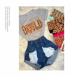 Imagem do Kit 3 Camiseta Blusa Feminina Bem Elástico Moda Verão