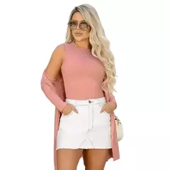 Kit Blusa Camurça E Cardigan Feminino Manga Longa Aveludado Kimono na internet