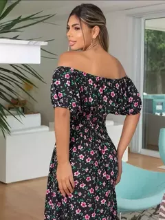 VESTIDO LONGO ESTAMPADO CIGANA DE OMBRO COM ESTAMPA na internet