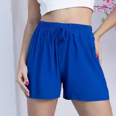 SHORT FEMININO LISO VISCOSE ELASTICO SHORT PRA PRAIA SEM BOLSO - comprar online