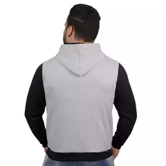 Jaqueta Masculina Moletom Ziper Capuz - comprar online