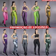 PROMOÇÂO 03 calças femininas lisa, mescla e estampado (sortido)PROMOÇÃO na internet