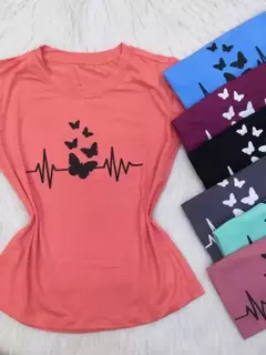 Kit 3 Camiseta Blusa Feminina Bem Elástico Moda Verão