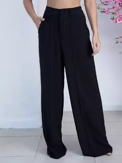Calça Pantalona Tecido De Duna Maravilhosa Ela Estica Com Cintura