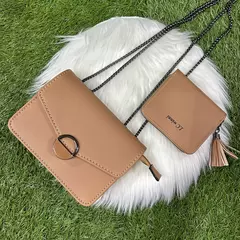 bolsa feminina de ombro transversal com carteira - comprar online