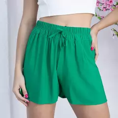 Imagem do SHORT FEMININO LISO VISCOSE ELASTICO SHORT PRA PRAIA SEM BOLSO