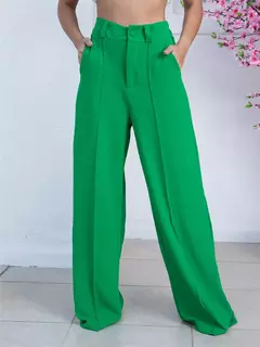 Imagem do Calça Pantalona Tecido De Duna Maravilhosa Ela Estica Com Cintura