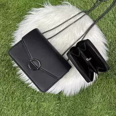 bolsa feminina de ombro transversal com carteira - comprar online