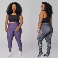 Kit 03 calças femininas plussize lisa, mescla e estampado (sortido)-promoção- - Smartshopstores Boutique