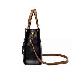 Bolsa de couro vintage para mulheres 3 camadas, bolsa casual para senhoras, bols - comprar online