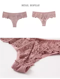 Lingerie sexy de renda tentação calcinha de cintura baixa na internet