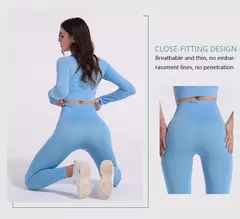 2/3/5 pçs sem costura feminino conjunto de yoga treino roupas esportivas na internet