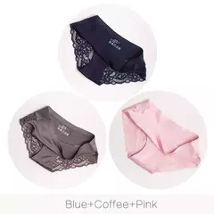 Conjuntos de Calcinhas para Mulheres, Roupa Interior Sem Costura 3PÇS TAMANHOS L-XXXL - Smartshopstores Boutique