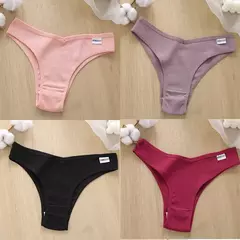 Calcinha de algodão, roupa interior sexy, TAMANHO M-XL, 4PCS - Smartshopstores Boutique