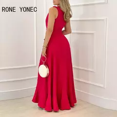 Vestido Maxi Bodycon com decotes V profundo - Smartshopstores Boutique