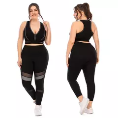 Terno de ioga para mulheres, roupas esportivas, plus size