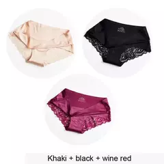 Conjuntos de Calcinhas para Mulheres, Roupa Interior Sem Costura 3PÇS TAMANHOS L-XXXL na internet