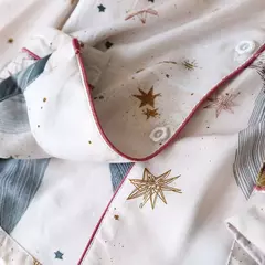 Imagem do Primavera/verão novo 100% viscose pijama de calça e blusa manga comprida