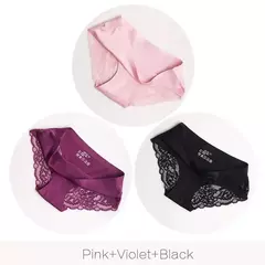 Conjuntos de Calcinhas para Mulheres, Roupa Interior Sem Costura 3PÇS TAMANHOS L-XXXL na internet