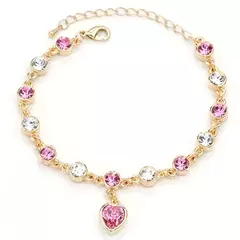 Moda Pulseiras femininas, safira azul, alta qualidade