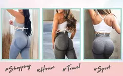 Imagem do Scrunch Butt Lifting Yoga Pants para Mulheres, Workout Leggings, Calças Justas