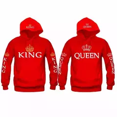 Moletom com Capuz QUEEN & KING - comprar online