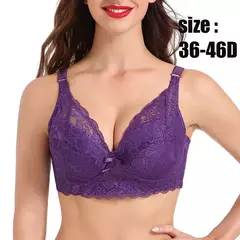 Imagem do Sutiã de Renda Ajustável, Plus Size, B, C, D, Tamanho Grande