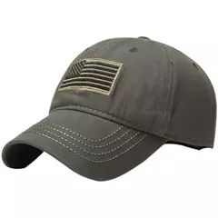 Boné azul fino do bordado da bandeira para homens, costume tático - comprar online